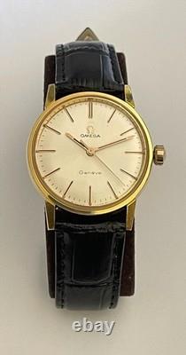 Vintage Omega Geneve Watch Swiss Omega 135.012 Adjusted 2 Positions 1967 RARE