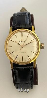 Vintage Omega Geneve Watch Swiss Omega 135.012 Adjusted 2 Positions 1967 RARE