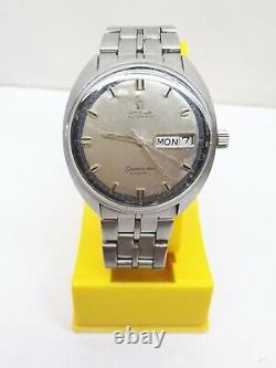 Vintage Omega Seamaster Cosmic Automatic Watch Ss Day Date Men's Swiss Rare