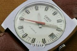 Vintage Oris Star 17j Winding Swiss Men's Working Wrist Watch Rare A0702