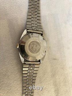 Vintage Oris Star Watch Crystal Automatic Day Date 21 Jewels 1970s Swiss Rare
