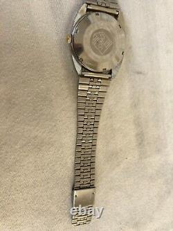 Vintage Oris Star Watch Crystal Automatic Day Date 21 Jewels 1970s Swiss Rare