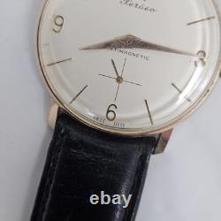 Vintage Perseo Rare 60 1ers Prix Obsorvatories Mens Watch Swiss Rare 17 Jewel