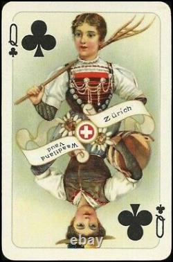 Vintage Playing Cards USSR La Suisse Historique Set AGMuller Swiss Rare Old 20c