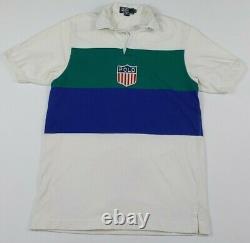Vintage Polo Ralph Lauren Shirt K Swiss Stadium Rare USA Made Sport 1992 92 RL