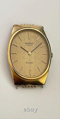 Vintage RADO Formal Watch Quartz Swiss mad Gold Plated 10 Microns RADO RARE