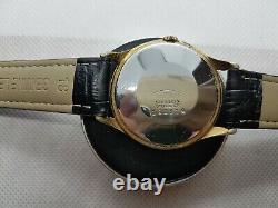 Vintage RARE 1940's WWII Era OVERSIZED 35 MM Gents Swiss Made Technos 21 Jewels