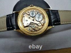 Vintage RARE 1940's WWII Era OVERSIZED 35 MM Gents Swiss Made Technos 21 Jewels