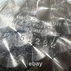 Vintage & RARE! Abercrombie & Fitch Co. Shipmate Manual Wind Swiss Watch RUNS