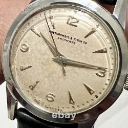 Vintage & RARE! Abercrombie & Fitch Co. Shipmate Manual Wind Swiss Watch RUNS