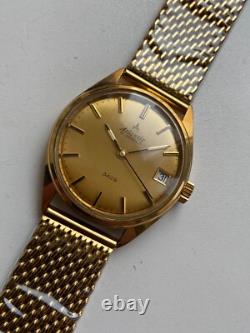 Vintage RARE BEATIFUL WRISTWATCH ATLANTIC 3409 AU SWISS MADE CAL FHF ST 969-4N