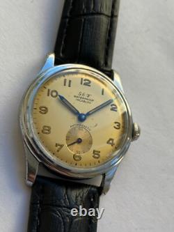 Vintage RARE BEAUTIFUL WATCH J. G. W. SWISS MADE RRR SALE INCABLOCK MILITARY TYPE