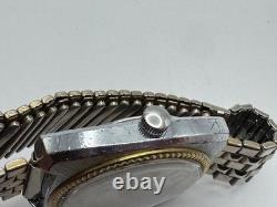 Vintage RARE Bertmar Calendar Automatic Swiss Two Tone Watch WORKS