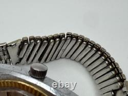 Vintage RARE Bertmar Calendar Automatic Swiss Two Tone Watch WORKS