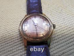 Vintage RARE GOLD PLATED SWISS MEN WATCH ROYCE