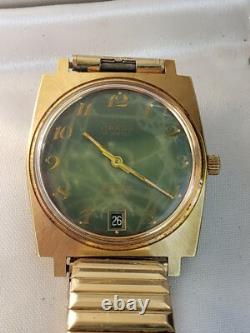 Vintage RARE ITRACO 17J INCABLOC ULTRUTHIN 10K G. F. TOP CAPS swiss wristwatch