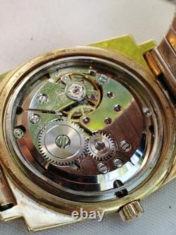 Vintage RARE ITRACO 17J INCABLOC ULTRUTHIN 10K G. F. TOP CAPS swiss wristwatch