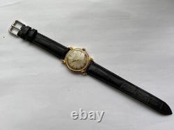 Vintage RARE MEN WATCH BERGAL ANCRE SWISS 17 JEWELS GOLD PLATED AU CAL FEMGA 520
