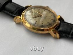Vintage RARE MEN WATCH BERGAL ANCRE SWISS 17 JEWELS GOLD PLATED AU CAL FEMGA 520