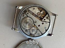 Vintage RARE Men PHENIX 15 jewels Wrist Watch RRR MILITARY SWISS AS 1130 BLACK D