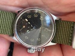 Vintage RARE Men PHENIX 15 jewels Wrist Watch RRR MILITARY SWISS AS 1130 BLACK D