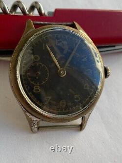 Vintage RARE Men WATCH CYMA JEWELS SWISS MADE OVERSIZE 38.5 MM FOR PARTS WW2