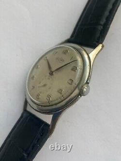 Vintage RARE Men WATCH DELBANO DELBANA 15 RUBIS SWISS MADE RRR MILITARY