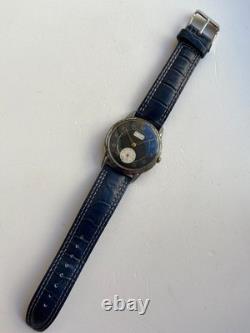 Vintage RARE Men WIRST WATCH OMIKRON 21 RUBIS SWISS CAL. AS 1130 JUMBO 37.5MM