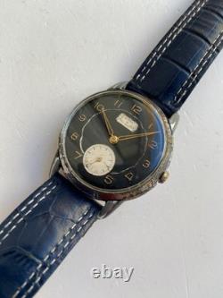 Vintage RARE Men WIRST WATCH OMIKRON 21 RUBIS SWISS CAL. AS 1130 JUMBO 37.5MM