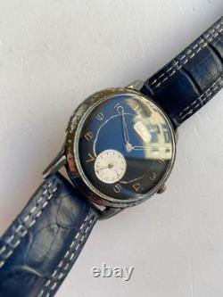 Vintage RARE Men WIRST WATCH OMIKRON 21 RUBIS SWISS CAL. AS 1130 JUMBO 37.5MM