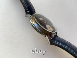 Vintage RARE Men WIRST WATCH OMIKRON 21 RUBIS SWISS CAL. AS 1130 JUMBO 37.5MM