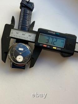 Vintage RARE Men WIRST WATCH OMIKRON 21 RUBIS SWISS CAL. AS 1130 JUMBO 37.5MM