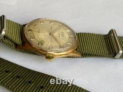 Vintage RARE Men WRISTWATCH ATOMIK SUPER DE LUXE 17 RUBIS SWISS AU 10 G UT 6310