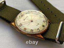Vintage RARE Men WRISTWATCH ATOMIK SUPER DE LUXE 17 RUBIS SWISS AU 10 G UT 6310