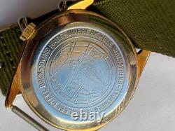 Vintage RARE Men WRISTWATCH ATOMIK SUPER DE LUXE 17 RUBIS SWISS AU 10 G UT 6310