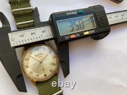 Vintage RARE Men WRISTWATCH ATOMIK SUPER DE LUXE 17 RUBIS SWISS AU 10 G UT 6310