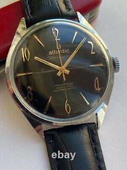 Vintage RARE Men Wrist Watch Atlantic Worldmaster 17 Jewels UNITAS UT SALE SWISS
