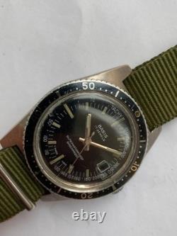 Vintage RARE Men Wrist Watch BASIS 17 JEWELS T. SWISS MADE BAZEL CAL. EB 8800