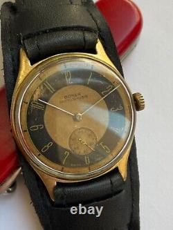Vintage RARE Men Wrist Watch DOREX ANCRE 15 RUBIS SWISS WW2 MILITARY MODEL SALE