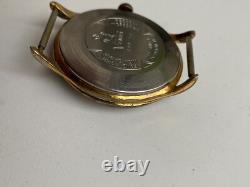 Vintage RARE Men Wrist Watch VENUS 19 RUBIS SWISS GOLD PL G POINTER DATE FHF 70