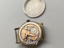 Vintage RARE Men Wrist Watch VENUS 19 RUBIS SWISS GOLD PL G POINTER DATE FHF 70