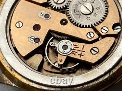 Vintage RARE Men Wrist Watch VENUS 19 RUBIS SWISS GOLD PL G POINTER DATE FHF 70