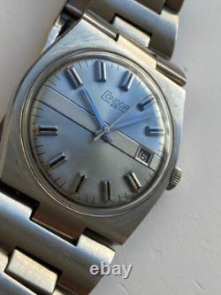 Vintage RARE Men wrist WATCH CONDOR 25 J AUTOMATIC SWISS DATE ALL STEEL ETA 2783