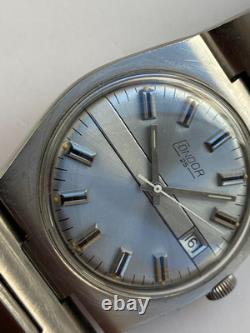 Vintage RARE Men wrist WATCH CONDOR 25 J AUTOMATIC SWISS DATE ALL STEEL ETA 2783