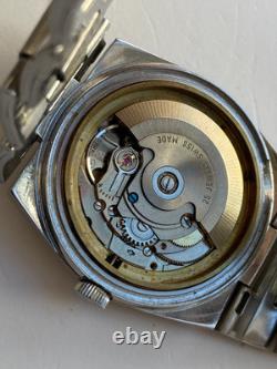 Vintage RARE Men wrist WATCH CONDOR 25 J AUTOMATIC SWISS DATE ALL STEEL ETA 2783