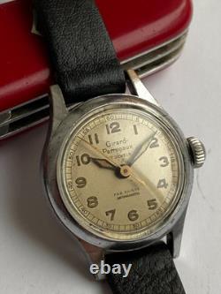 Vintage RARE WOMEN WIRST WATCH Girard Perregaux 17 jewels swiss 83 AE 0326 WWII