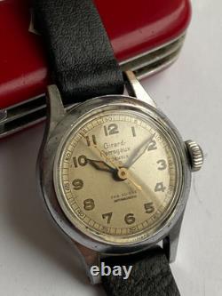 Vintage RARE WOMEN WIRST WATCH Girard Perregaux 17 jewels swiss 83 AE 0326 WWII