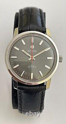 Vintage ROAMER Anfibio Watch Swiss Stainless Steel Roamer Anfibio Serviced