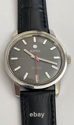 Vintage ROAMER Anfibio Watch Swiss Stainless Steel Roamer Anfibio Serviced