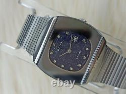 Vintage Rado Automatic Gents Dark Sky & Stars Watch, 34mm, Swiss, RARE 1970's